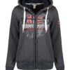 GEOGRAPHICAL NORWAY Sweatvest "Gapical" Donkergrijs