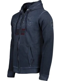 GEOGRAPHICAL NORWAY Sweatvest "Gimdo" Donkerblauw -Gstar Kleding Winkel geographical norway sweatvest gimdo donkerblauw 2