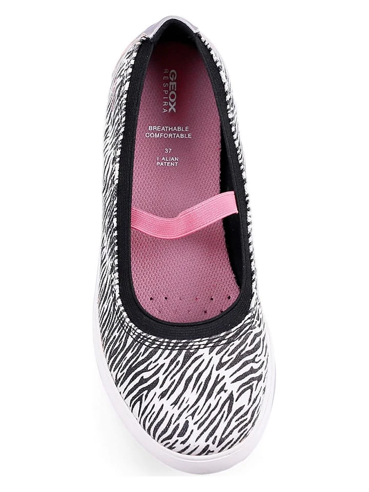 Geox Ballerina's "Gisli" Roze/zwart 6 Geox Ballerina's "Gisli" Roze/zwart - Afbeelding 4