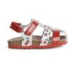 Geox Enkelsandalen "Chalki" Zilverkleurig/rood