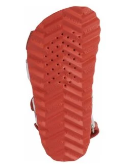 Geox Enkelsandalen "Chalki" Zilverkleurig/rood -Gstar Kleding Winkel geox enkelsandalen chalki zilverkleurig rood 5