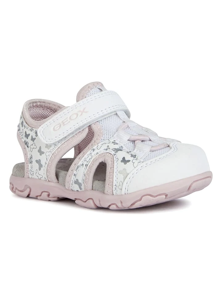 Geox Enkelsandalen "Flaffee" Wit/zilverkleurig 4 Geox Enkelsandalen "Flaffee" Wit/zilverkleurig - Afbeelding 2