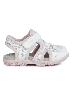 Geox Enkelsandalen "Flaffee" Wit/zilverkleurig