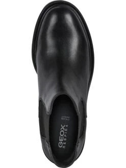 Geox Leren Chelseaboots "Damiana" Zwart -Gstar Kleding Winkel geox leren chelseaboots damiana zwart 4