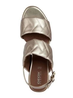 Geox Leren Haksandalen "Marykarmen" Goudkleurig -Gstar Kleding Winkel geox leren haksandalen marykarmen goudkleurig 4