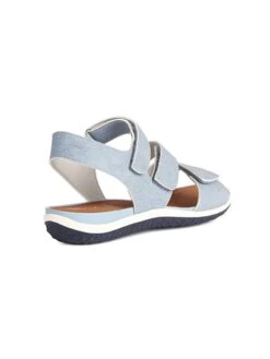 Geox Leren Sandalen "Sandalvega" Lichtblauw -Gstar Kleding Winkel geox leren sandalen sandalvega lichtblauw 3