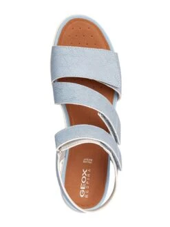 Geox Leren Sandalen "Sandalvega" Lichtblauw -Gstar Kleding Winkel geox leren sandalen sandalvega lichtblauw 4