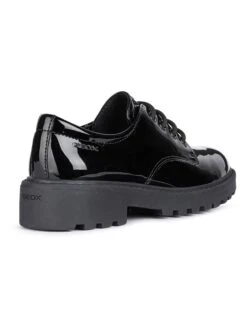 Geox Leren Veterschoenen "Casey" Zwart -Gstar Kleding Winkel geox leren veterschoenen casey zwart 2