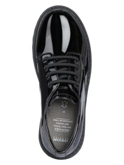 Geox Leren Veterschoenen "Casey" Zwart -Gstar Kleding Winkel geox leren veterschoenen casey zwart 3