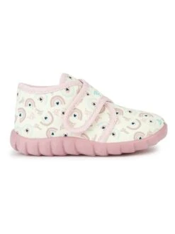 Geox Pantoffels "Zyzie" Crème/lichtroze