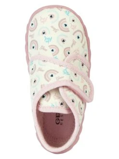 Geox Pantoffels "Zyzie" Crème/lichtroze -Gstar Kleding Winkel geox pantoffels zyzie creme lichtroze 4