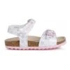 Geox Sandalen "Chalki" Wit/zilverkleurig -Gstar Kleding Winkel geox sandalen chalki wit zilverkleurig