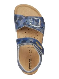 Geox Sandalen "Ghita" Blauw -Gstar Kleding Winkel geox sandalen ghita blauw 5