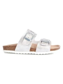 Geox Slippers "Adriel" Zilverkleurig