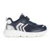 Geox Sneakers "Aril" Donkerblauw/zilverkleurig -Gstar Kleding Winkel geox sneakers aril donkerblauw zilverkleurig