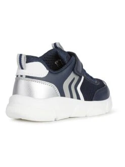 Geox Sneakers "Aril" Donkerblauw/zilverkleurig -Gstar Kleding Winkel geox sneakers aril donkerblauw zilverkleurig 3