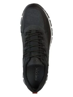 Geox Sneakers "Delray" Zwart/antraciet -Gstar Kleding Winkel geox sneakers delray zwart antraciet 4