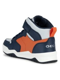 Geox Sneakers "Perth" Wit/blauw/oranje -Gstar Kleding Winkel geox sneakers perth wit blauw oranje 2