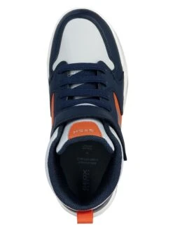 Geox Sneakers "Perth" Wit/blauw/oranje -Gstar Kleding Winkel geox sneakers perth wit blauw oranje 4