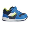 Geox Sneakers "Rishon" Blauw/geel -Gstar Kleding Winkel geox sneakers rishon blauw geel