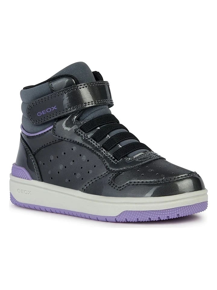 Geox Sneakers "Washiba" Antraciet/paars 4 Geox Sneakers "Washiba" Antraciet/paars - Afbeelding 2