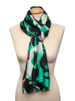 Sjaal Groen/zwart/roze - (L)187 X (B)83 Cm -Gstar Kleding Winkel gerard pasquier sjaal groen zwart roze l 187 x b 83 cm 2