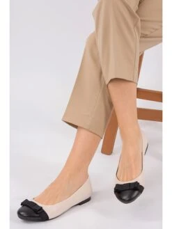 Ballerina's Beige/zwart -Gstar Kleding Winkel gerois ballerinas beige zwart 2