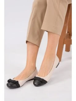 Ballerina's Beige/zwart -Gstar Kleding Winkel gerois ballerinas beige zwart 3