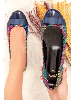 Ballerina's Donkerblauw/meerkleurig -Gstar Kleding Winkel gerois ballerinas donkerblauw meerkleurig 4