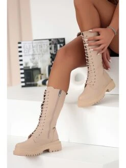 Laarzen Zandkleurig -Gstar Kleding Winkel gerois laarzen zandkleurig 1