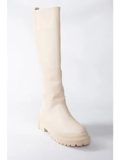 Leren Laarzen Nude -Gstar Kleding Winkel gerois leren laarzen nude 3