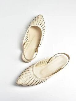 Slingballerina's Crème -Gstar Kleding Winkel gerois slingballerinas creme 2