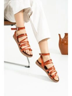 Teensandalen Oranje -Gstar Kleding Winkel gerois teensandalen oranje 4