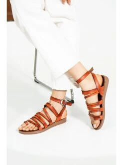 Teensandalen Oranje -Gstar Kleding Winkel gerois teensandalen oranje 5