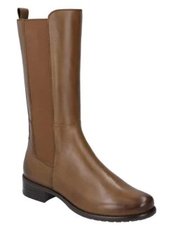 Gerry Weber Leren Laarzen "Carla" Cognackleurig -Gstar Kleding Winkel gerry weber leren laarzen carla cognackleurig 1