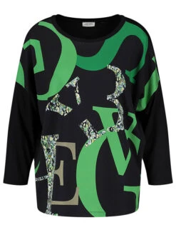 Gerry Weber Longsleeve Zwart/groen