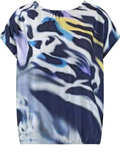 Gerry Weber Shirt Donkerblauw/meerkleurig -Gstar Kleding Winkel gerry weber shirt donkerblauw meerkleurig 3