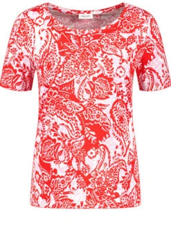 Gerry Weber Shirt Rood/crème