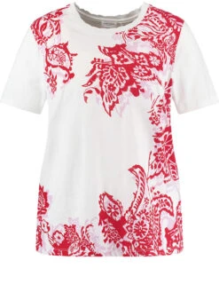 Gerry Weber Shirt Wit/roze -Gstar Kleding Winkel gerry weber shirt wit roze 3