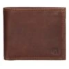 Leren Portemonnee Bruin - (B)10,5 X (H)9 X (D)1,5 Cm