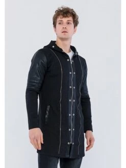 Tussenmantel Zwart/antraciet -Gstar Kleding Winkel giorgio di mare tussenmantel zwart antraciet 2