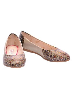 Ballerina's Crème/lichtblauw/geel -Gstar Kleding Winkel goby ballerinas creme lichtblauw geel 2