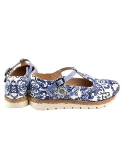 Ballerina's Met Bandje Wit/blauw -Gstar Kleding Winkel goby ballerinas met bandje wit blauw 2