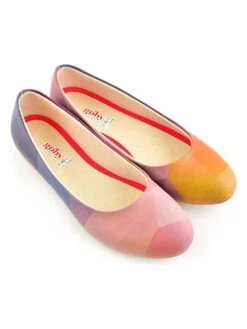 Ballerina's Oranje/roze/meerkleurig -Gstar Kleding Winkel goby ballerinas oranje roze meerkleurig 2