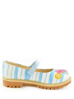 Ballerina's Wit/blauw/meerkleurig -Gstar Kleding Winkel goby ballerinas wit blauw meerkleurig 3