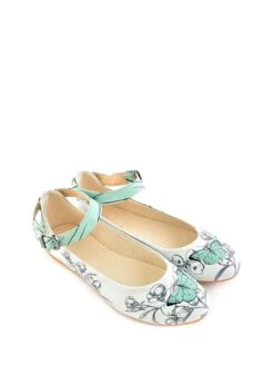 Ballerina's Wit/mintgroen/meerkleurig -Gstar Kleding Winkel goby ballerinas wit mintgroen meerkleurig 3