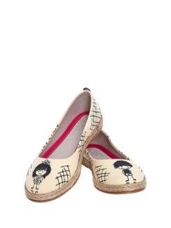 Ballerina's Wit/zwart -Gstar Kleding Winkel goby ballerinas wit zwart 3