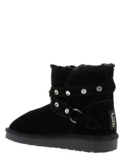 Leren Winterboots "Alba" Zwart -Gstar Kleding Winkel gooce leren winterboots alba zwart 2