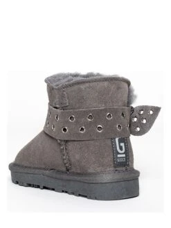 Leren Winterboots "Barbie" Grijs -Gstar Kleding Winkel gooce leren winterboots barbie grijs 3