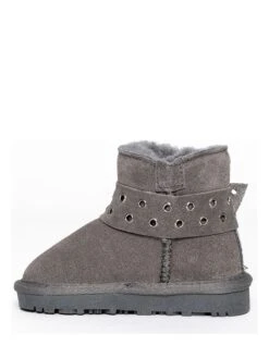 Leren Winterboots "Barbie" Grijs -Gstar Kleding Winkel gooce leren winterboots barbie grijs 4